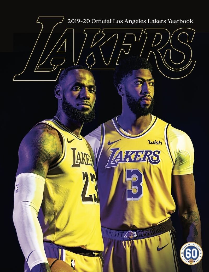 2019-20 Los Angeles Lakers Yearbook cover