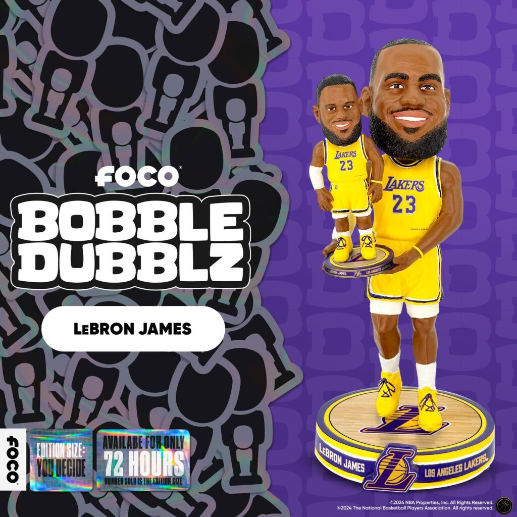 LeBron James bobblehead, FOCO LeBron James bobblehead, FOCO
