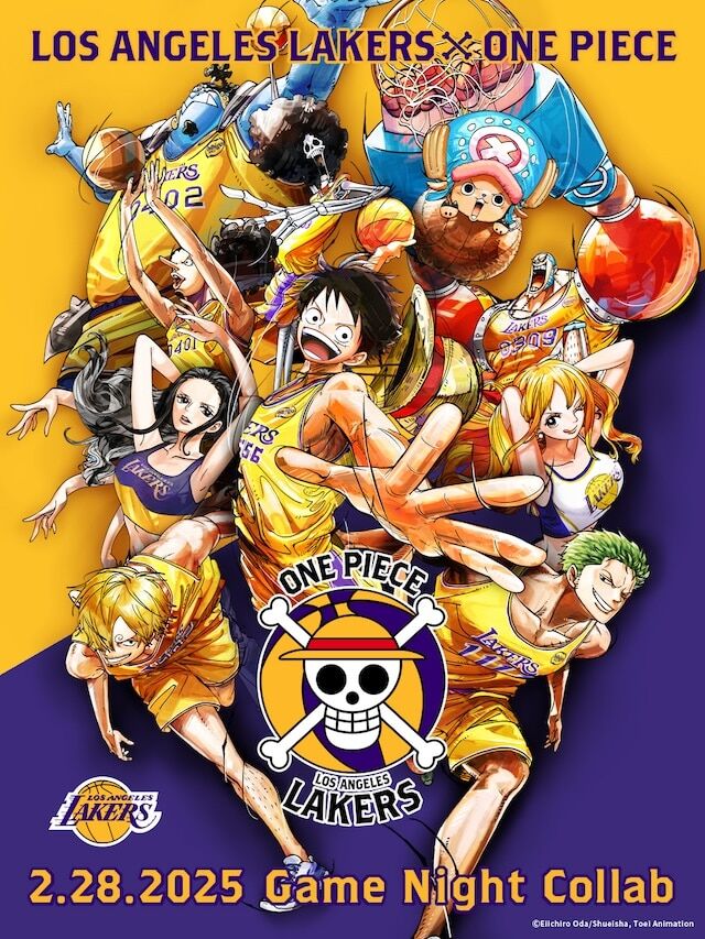 OPxLAKERS banner 1209 ONE PIECE, Lakers