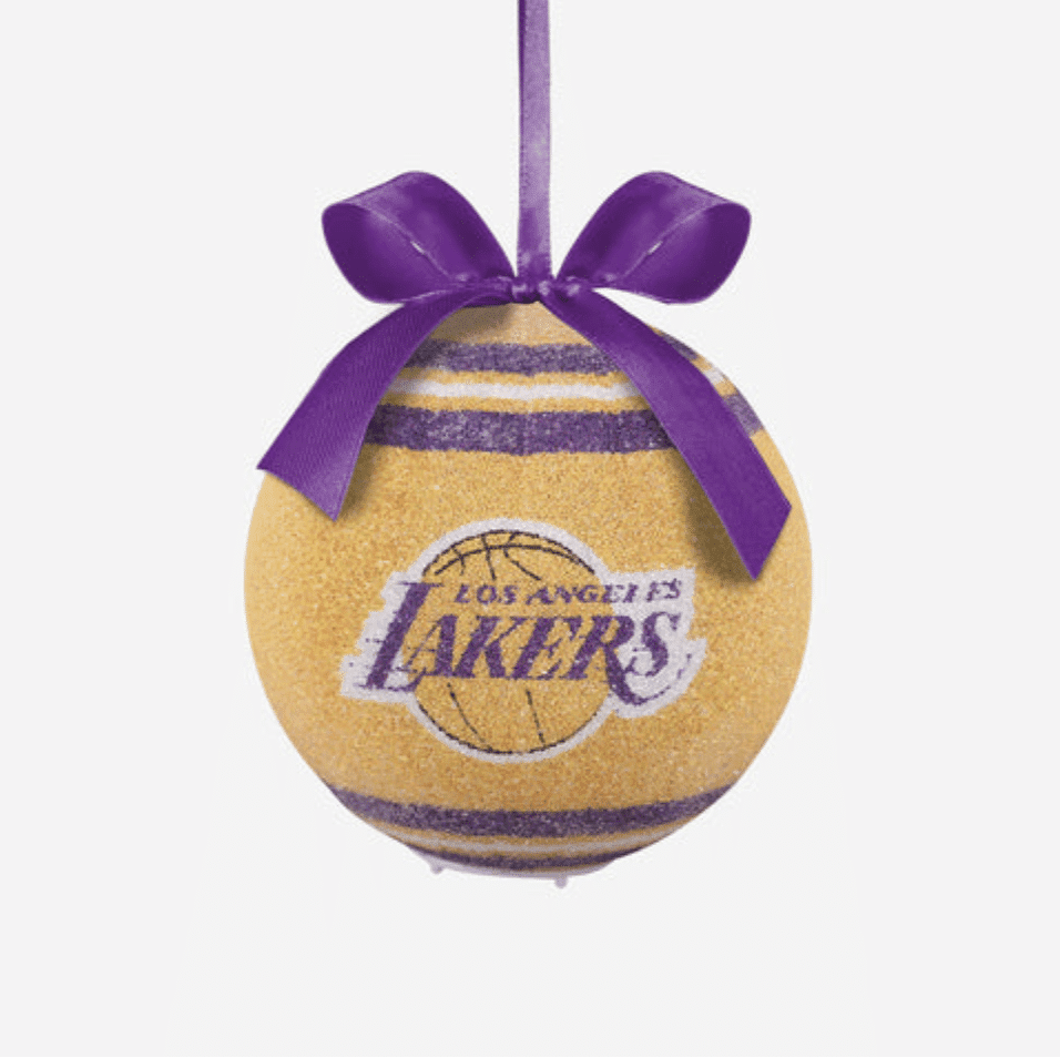 Los Angeles Lakers LED Christmas tree ornament, FOCO